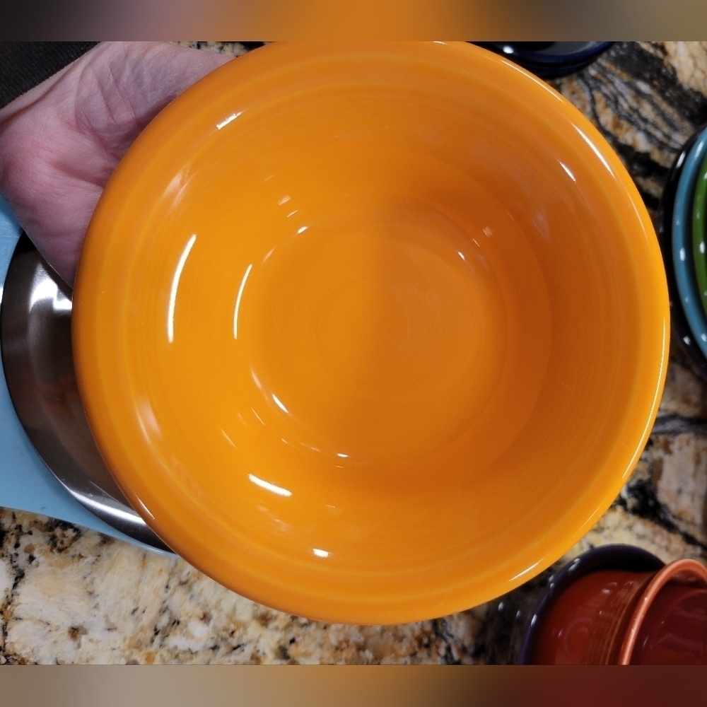 Fiesta 6 1/2 Inch Stackable Cereal Bowl 11 OZ Tangerine